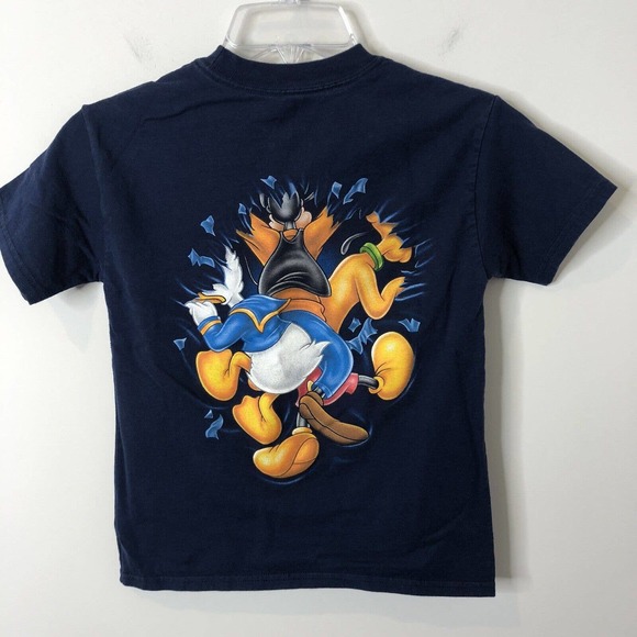 Walt Disney World by Hanes Navy Kids' Double Sided Character T-Shirt Size Small - Picture 5 of 5